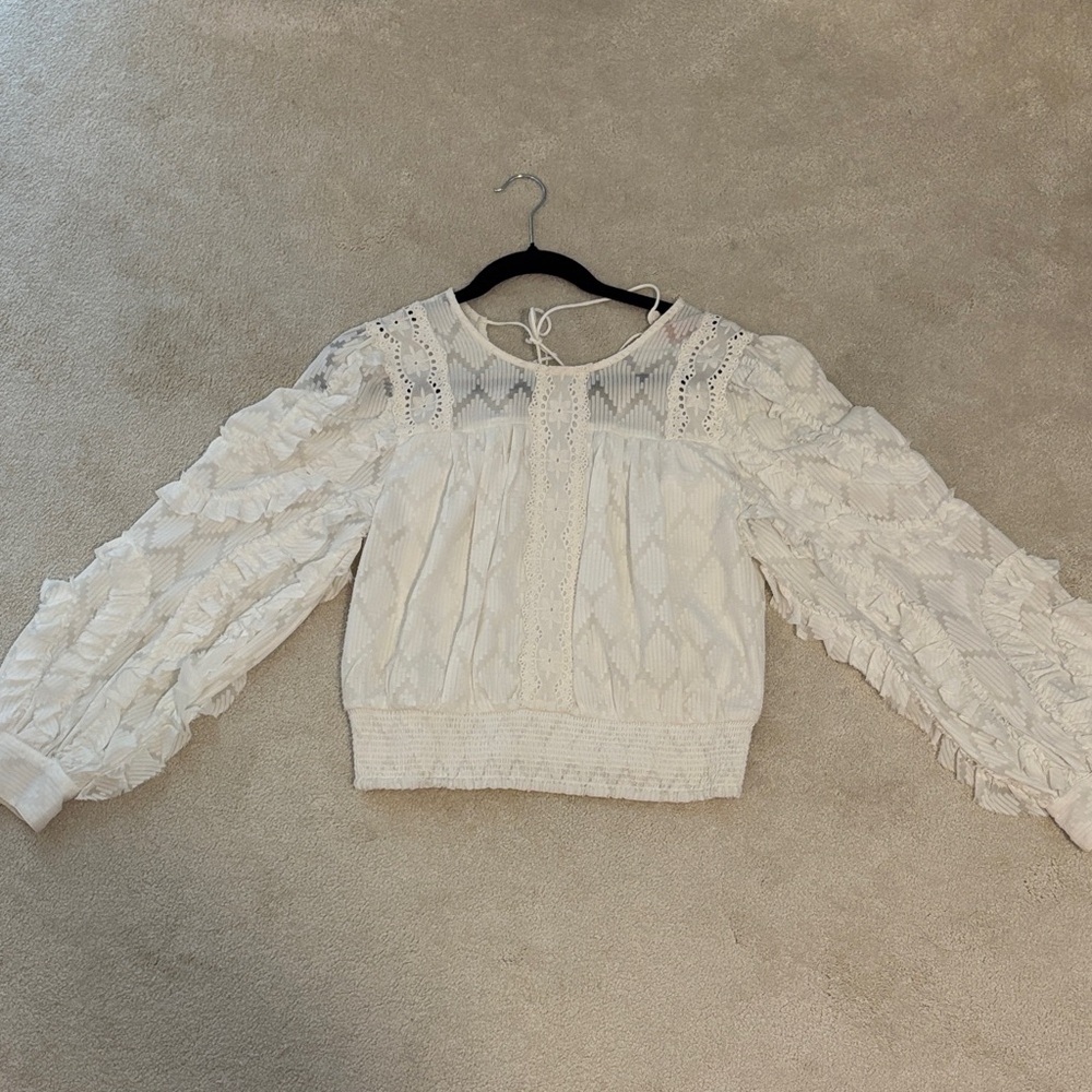 Elegant White Lace Blouse